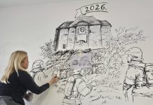 DVD-u Konjščina za 100 godina mural umjetnice