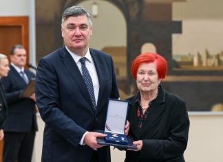 Sonja Borovčak odlikovana Redom hrvatskog pletera